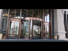 호텔 자동 회전문 300~600mm의 완성된 표면과 칸피 높이