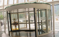 중국 호텔/은행/공항을 위한 2개의 날개 스테인리스 구조 자동적인 회전문 회사