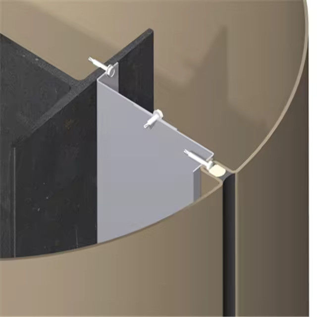 열 절연 알루미늄 플레어 커튼 벽 Max 2400*6000mm K=2.0-3.0W/ ((m2·K)