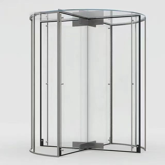 스테인리스 스틸 슬라이딩 수동 회전 문 AC220/50Hz 전압 주파수 작동