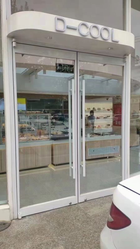 프레임이 없는 듀얼 피보트 도어 36 인치 자동 스윙 도어