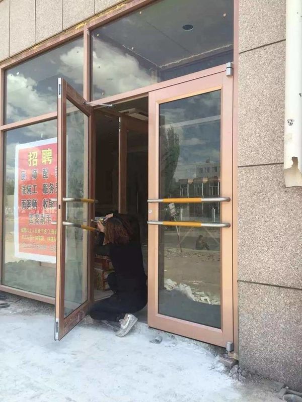 플루로카본 코팅 알루미늄 합금 정문 KFC 가게 정문