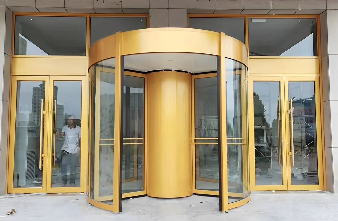 제조업체 호텔 상업 건물용 유리 자동 인덕션 완전 자동 회전 문